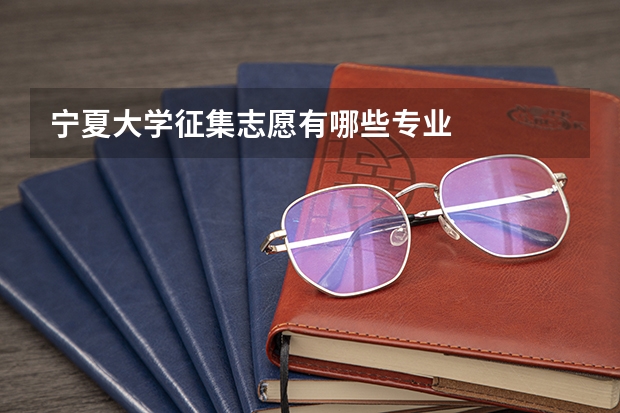 宁夏大学征集志愿有哪些专业